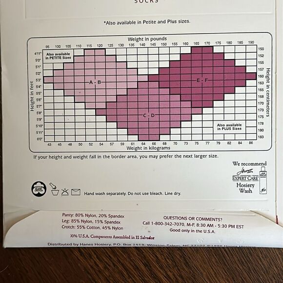 Vintage 1996 Hanes Silk Reflections control top sandalfoot pantyhose - Picture 5 of 5